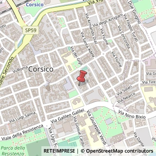 Mappa Via Dante, 11, 20094 Corsico, Milano (Lombardia)