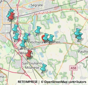 Mappa Via Papa Giovanni XXIII, 20068 Peschiera Borromeo MI, Italia (4.566)