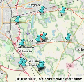 Mappa Via Papa Giovanni XXIII, 20068 Peschiera Borromeo MI, Italia (4.71286)