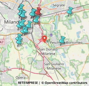 Mappa Via J.F. Kennedy, 20097 San Donato Milanese MI, Italia (4.81333)