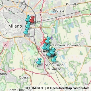 Mappa Via Kennedy, 20097 San Donato Milanese MI, Italia (3.14467)