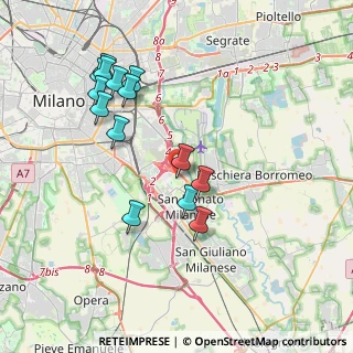 Mappa Via J.F. Kennedy, 20097 San Donato Milanese MI, Italia (3.895)