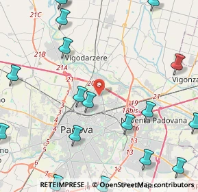 Mappa Via Cardinale Callegari, 35133 Padova PD, Italia (6.38)