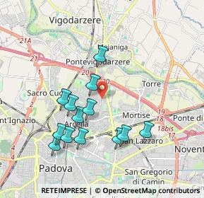 Mappa Via Cardinale Callegari, 35133 Padova PD, Italia (1.81462)