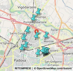 Mappa Via Cardinale Callegari, 35133 Padova PD, Italia (1.86933)