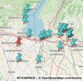 Mappa SR11 - Via Tangenziale, 37019 Peschiera del Garda VR, Italia (15.8375)
