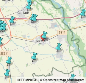 Mappa Via Torquato Tasso, 28069 Trecate NO, Italia (6.8725)