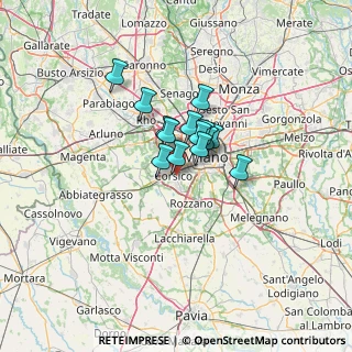 Mappa Via Mantova, 20090 Corsico MI, Italia (7.58857)