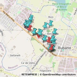 Mappa Via Pria Fosca, 35030 Rubano PD, Italia (0.36897)