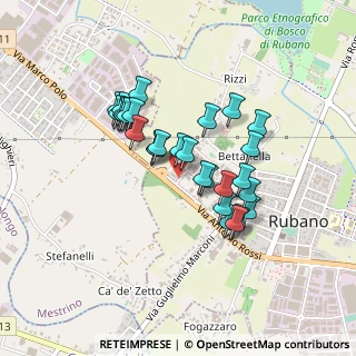 Mappa Via Pria Fosca, 35030 Rubano PD, Italia (0.35857)