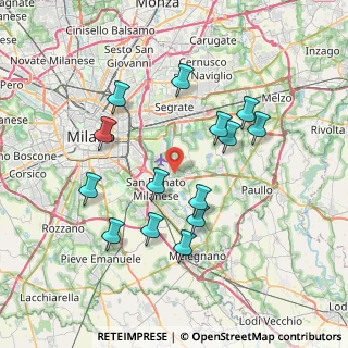 Mappa Via Giosuè Carducci, 20068 Peschiera Borromeo MI, Italia (7.19929)