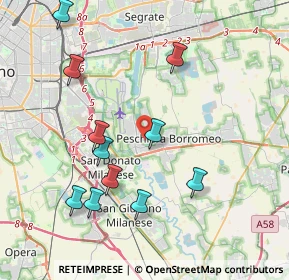 Mappa Via Giosuè Carducci, 20068 Peschiera Borromeo MI, Italia (4.15273)