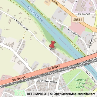 Mappa Via Antonio Ceron,  76, 35129 Padova, Padova (Veneto)