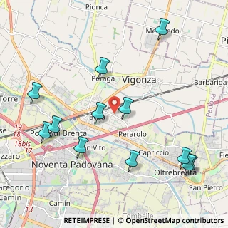 Mappa Via Diaz Armando, 35010 Vigonza PD, Italia (2.4475)