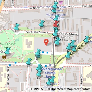 Mappa Via San Domenico Savio, 20141 Milano MI, Italia (0.14444)