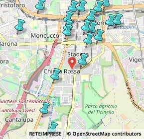 Mappa Via San Domenico Savio, 20141 Milano MI, Italia (1.2455)
