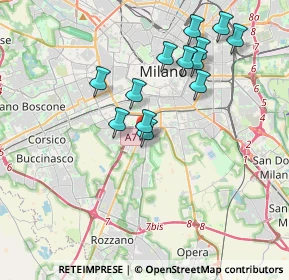 Mappa Via San Domenico Savio, 20141 Milano MI, Italia (3.53385)