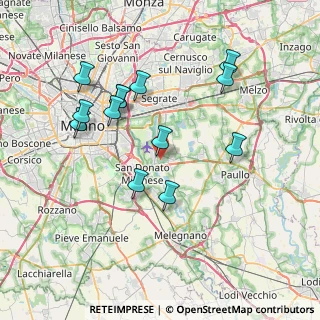 Mappa 20068 Milano MI, Italia (7.38154)