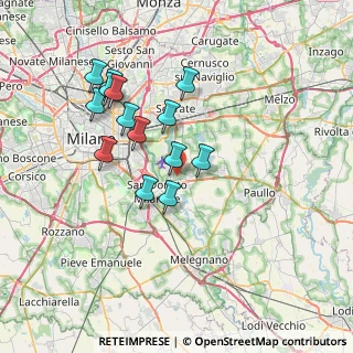 Mappa 20068 Milano MI, Italia (6.55857)