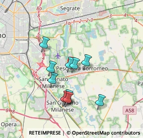 Mappa 20068 Milano MI, Italia (3.05909)
