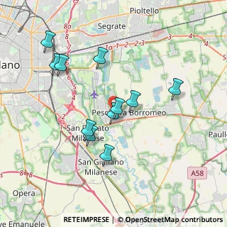 Mappa 20068 Milano MI, Italia (3.49091)