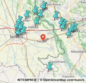 Mappa Via Ugo Foscolo, 28069 Trecate NO, Italia (9.3985)