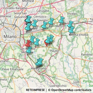 Mappa Via Alcide de Gasperi, 20048 Pantigliate MI, Italia (7.645)