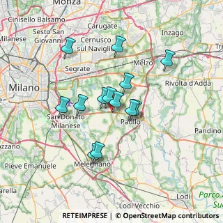 Mappa Via Alcide de Gasperi, 20048 Pantigliate MI, Italia (5.58154)