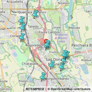 Mappa Via Privata Fidenza, 20097 San Donato Milanese MI, Italia (2.20833)