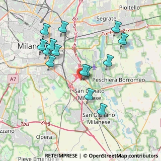 Mappa Via Privata Fidenza, 20097 San Donato Milanese MI, Italia (3.85571)