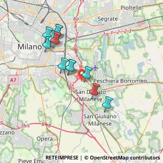 Mappa Via Privata Fidenza, 20097 San Donato Milanese MI, Italia (3.51833)