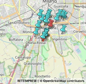 Mappa Via Privata Pietro Ogliari, 20141 Milano MI, Italia (1.431)