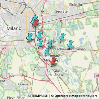 Mappa Via 25 Aprile, 20097 San Donato Milanese MI, Italia (3.08462)