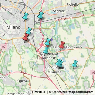 Mappa Via 25 Aprile, 20097 San Donato Milanese MI, Italia (3.99333)