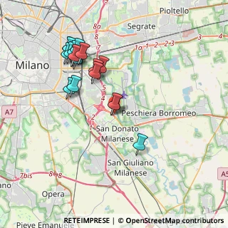 Mappa Via 25 Aprile, 20097 San Donato Milanese MI, Italia (3.86778)