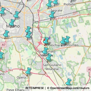 Mappa Via 25 Aprile, 20097 San Donato Milanese MI, Italia (6.05)