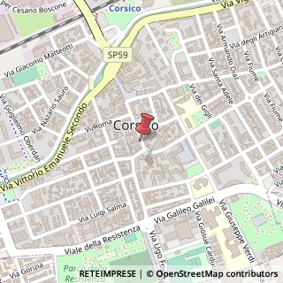 Mappa Via Camillo Benso Cavour, 82, 20094 Corsico, Milano (Lombardia)
