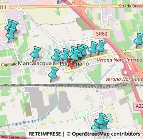 Mappa Via della Concordia, 37060 Lugagnano VR, Italia (1.096)