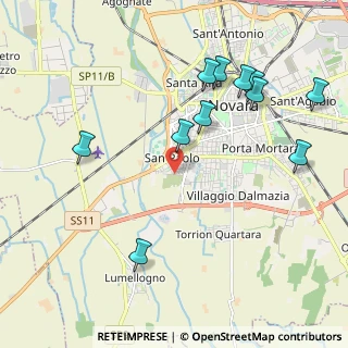 Mappa Via Umbria, 28100 Novara NO, Italia (2.49917)