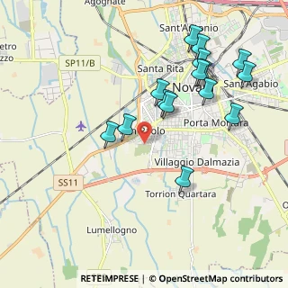 Mappa Via Umbria, 28100 Novara NO, Italia (2.068)