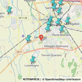 Mappa Via Umbria, 28100 Novara NO, Italia (2.70154)