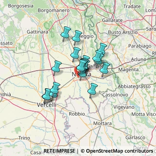 Mappa Via Umbria, 28100 Novara NO, Italia (9.136)