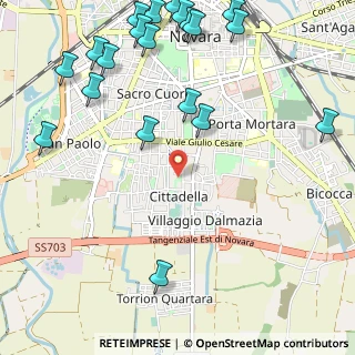 Mappa Via Lorenzo Ghiberti, 28100 Novara NO, Italia (1.505)