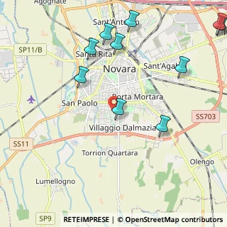 Mappa Via Lorenzo Ghiberti, 28100 Novara NO, Italia (2.81091)