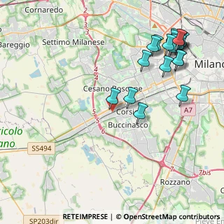 Mappa Via Pietro Nenni, 20094 Corsico MI, Italia (5.1745)
