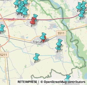 Mappa Via Isonzo, 28069 Trecate NO, Italia (6.036)