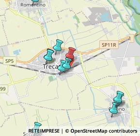 Mappa Via Isonzo, 28069 Trecate NO, Italia (2.35167)