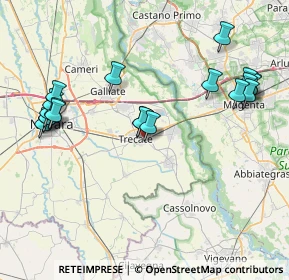 Mappa Via Isonzo, 28069 Trecate NO, Italia (9.0015)