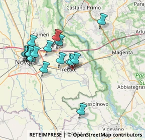 Mappa Via Isonzo, 28069 Trecate NO, Italia (7.507)