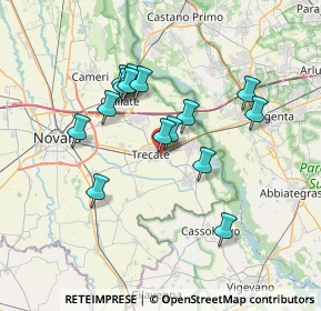 Mappa Via Isonzo, 28069 Trecate NO, Italia (6.11733)